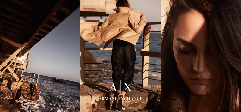 Zuzanna Bijoch stars in Armani Exchange's spring 2016 campaign