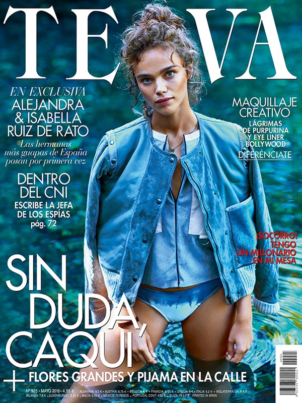 Jena Goldsack on TELVA Magazine May 2016 Cover