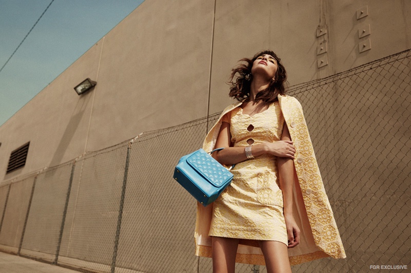 Dress Olena Dats,  Jacket Olena Dats,  Shoes Diego Sanz, Bag Ceecode, Bracelet Jennifer Fisher
