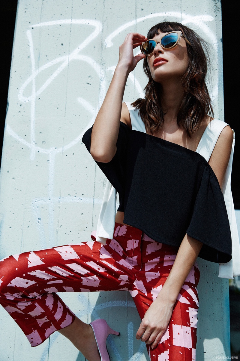 Top Zara, Pants Teatum Jones,  Shoes Yull, Sunglasses Marc Jacobs 