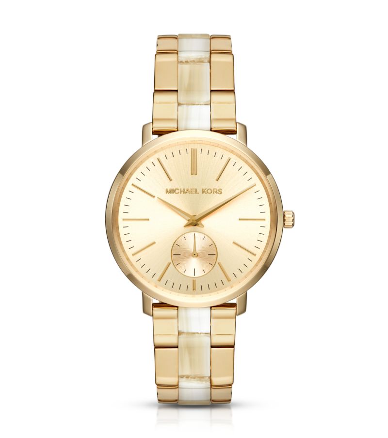 Michael Kors Jaryn Gold Tone & Acetate Watch