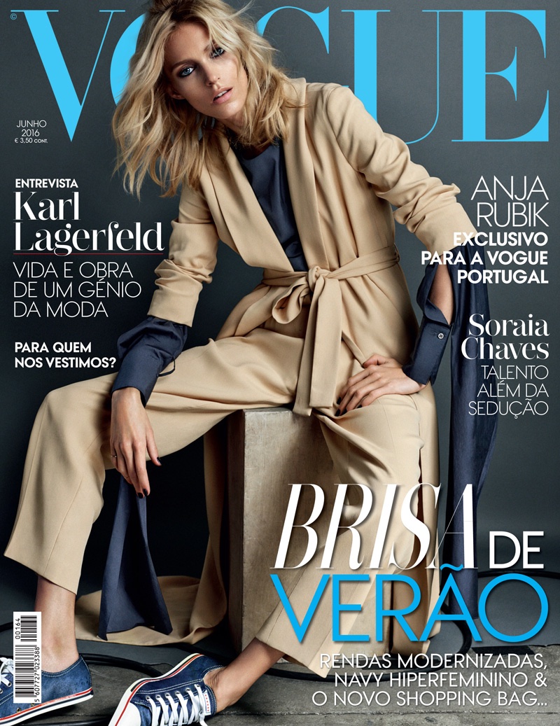 Anja Rubik on Vogue Portugal June 2016 Cover