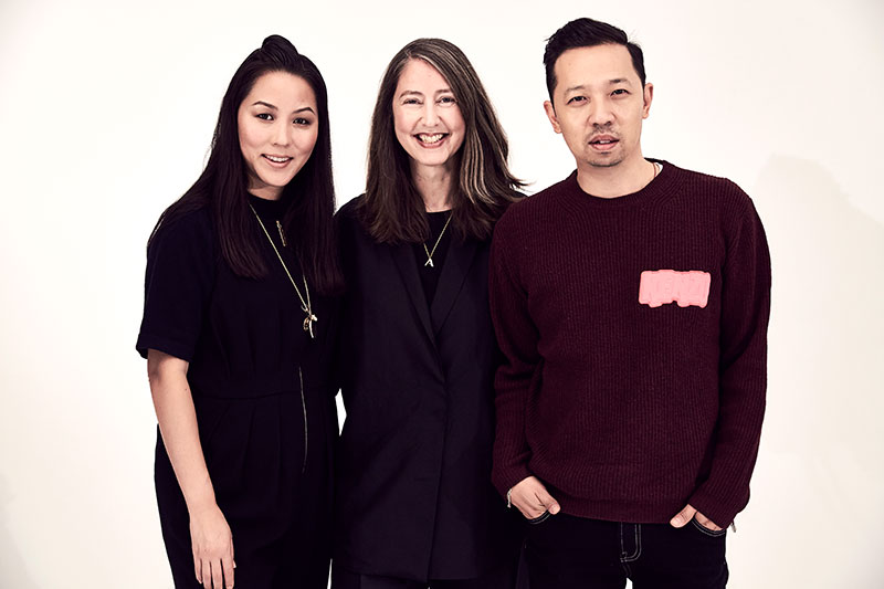 Carol Lim, Ann-Sofie Johansson and Humberto Leon. Photo: H&M