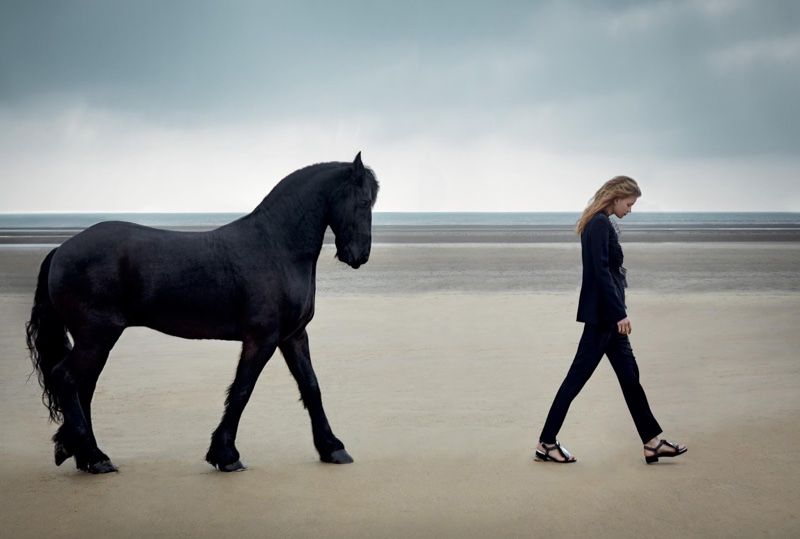 Hollie-May Saker stars in Harper's Bazaar UK's July issue