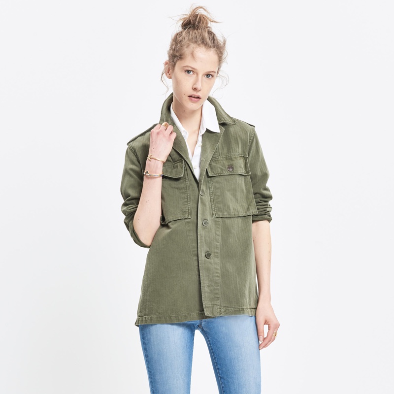 JM Drygoods Embroidered Vintage Army Jacket