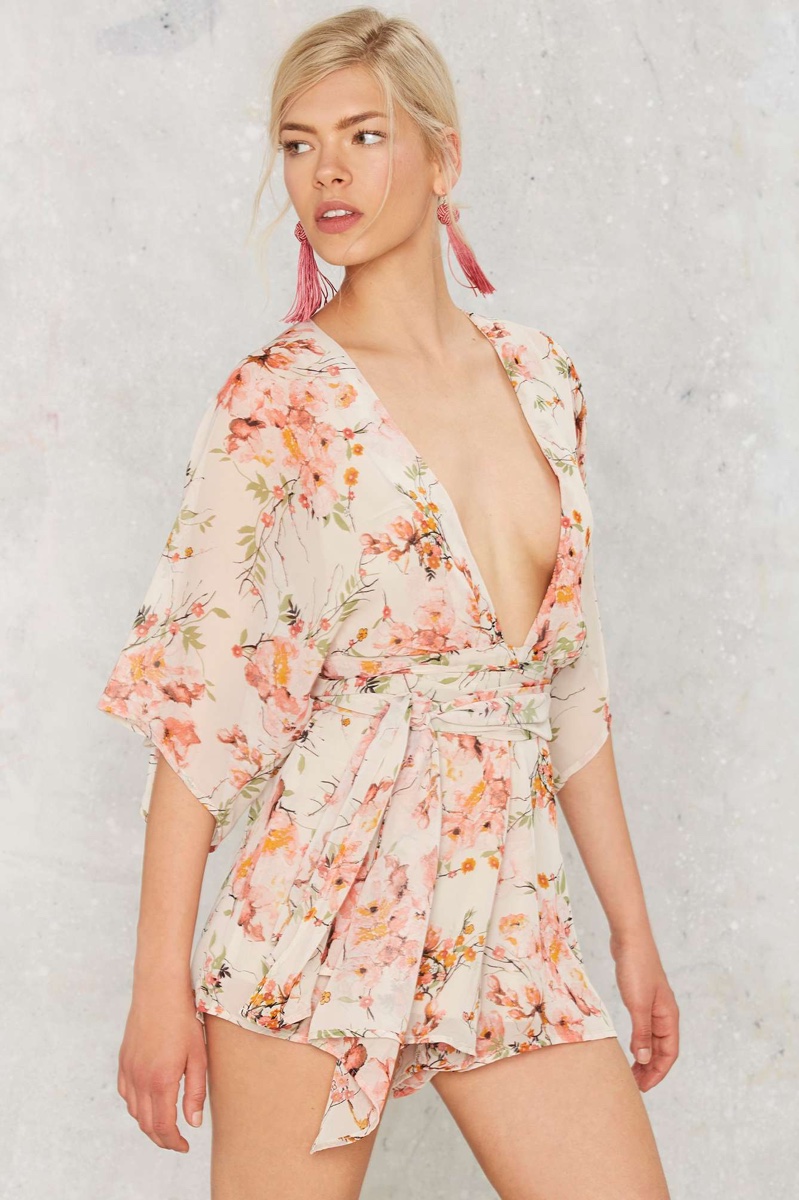 Nasty Gal Branch Out Floral Romper