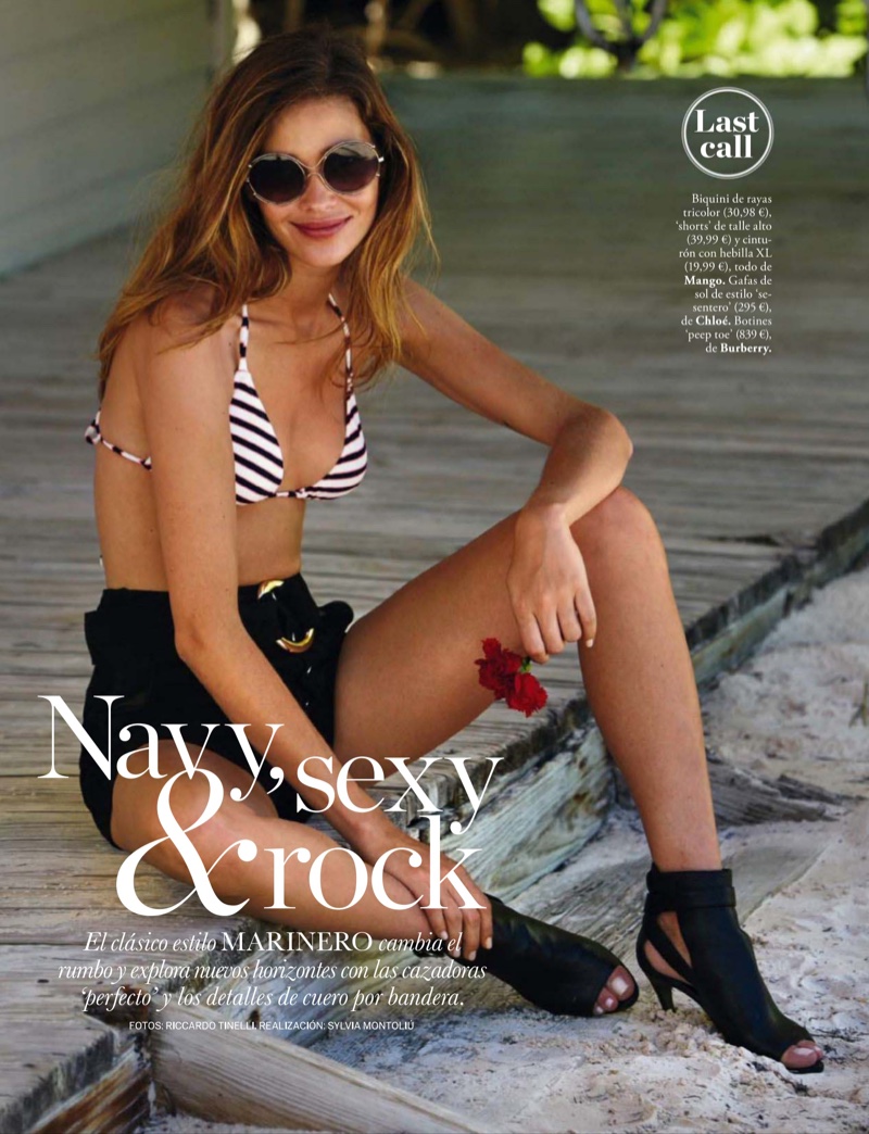Ana Beatriz Barros stars in ELLE Spain's August issue