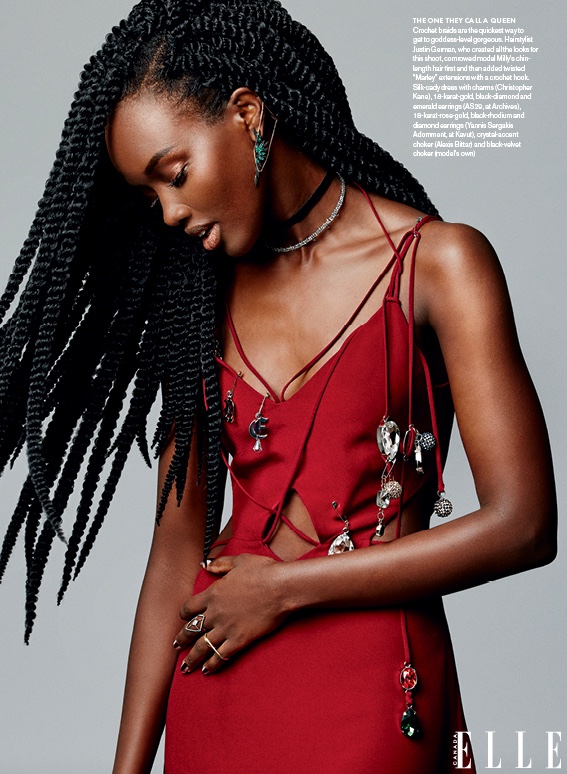 Elle Canada's September issue features black hairstyles