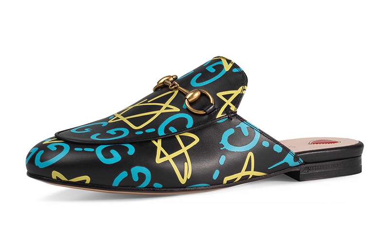 Gucci x GucciGhost Graffiti Horsebit Mule