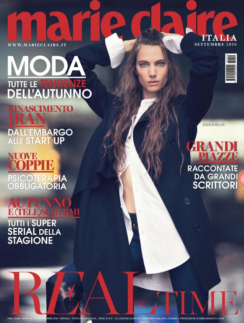 Jessica Miller on Marie Claire Italy September 2016 Cover
