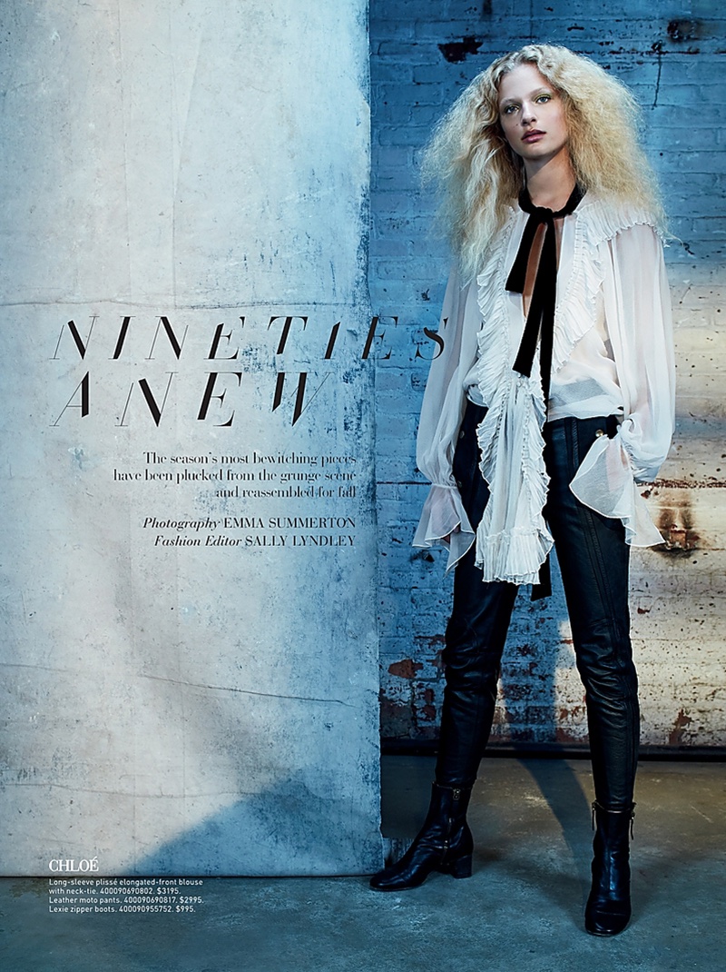 Frederikke Sofie stars in Saks Fifth Avenue's fall catalog