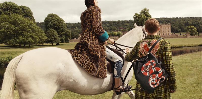 Gucci Goes Totally British with Cruise, Gucci, British with Cruise, Cruise 2017 Ads, Cruise 2017, Vanessa Redgrave2017 campaign, Westminister Abbey, Glen Luchford, Hannelore Knuts, Ellen de Weer, Sophia Friesen, Nika Cole, Dwight Hoogendijk, Nick Fortna, Conner Rowson, Victor Kusma, Chatsworth House