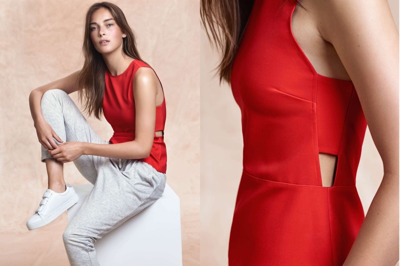 H&M Sleeveless Top, Joggers and Sneakers