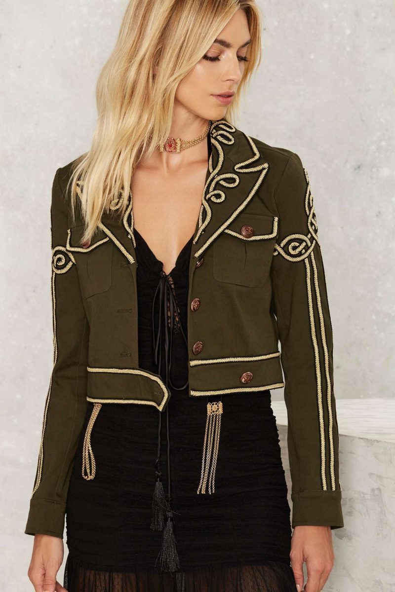 Nasty Gal Got Your Six Soutach Military Jacket