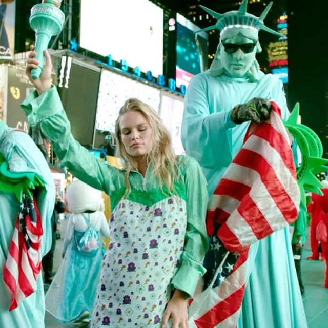 Anna Ewers in Gypsy Sport for Vogue's remake of George Michael's Freedom music video.