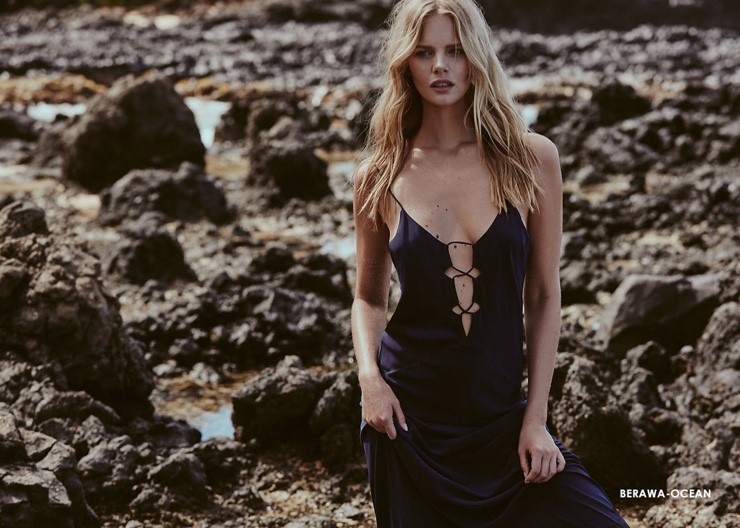 Marloes Horst models Acacia Berawa dress in Ocean