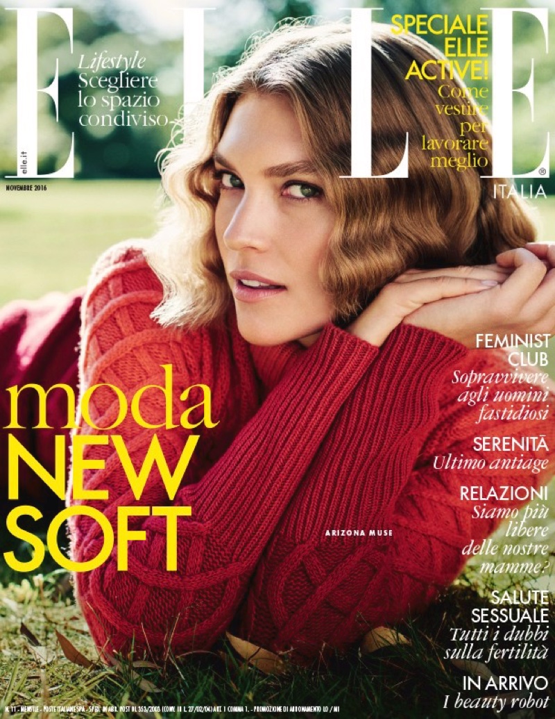 Arizona Muse on ELLE Italy November 2016 Cover