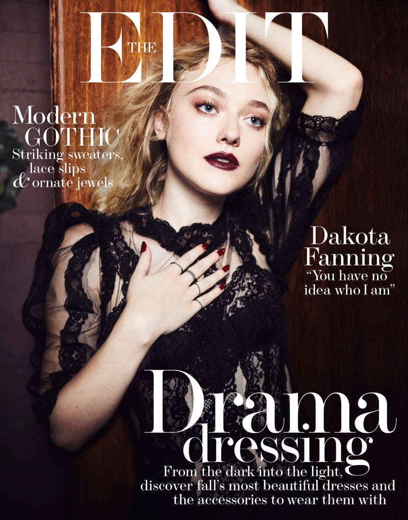 Dakota Fanning Poses In Modern Gothic Looks For The Edit