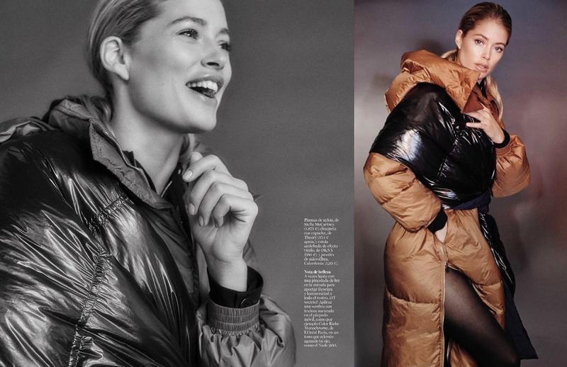 Doutzen Kroes models Stella McCartney coat