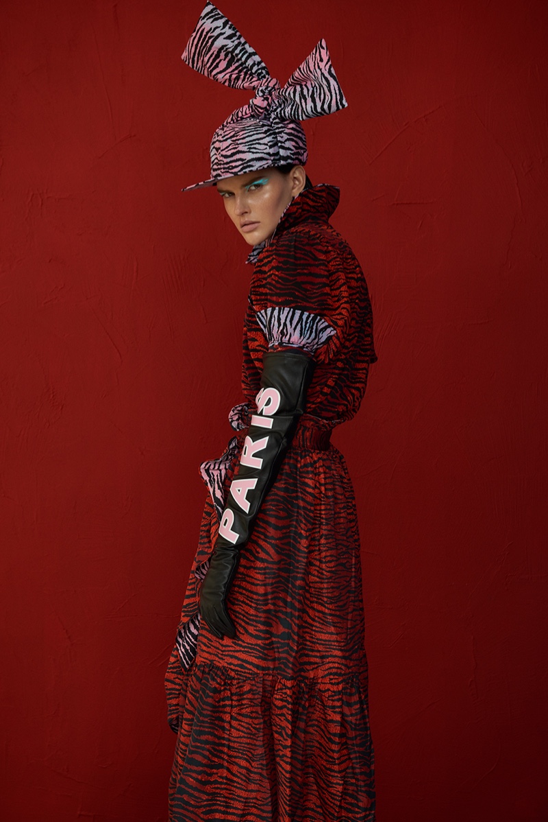 Wild tiger prints are featured in the Kenzo x H&M collaboration