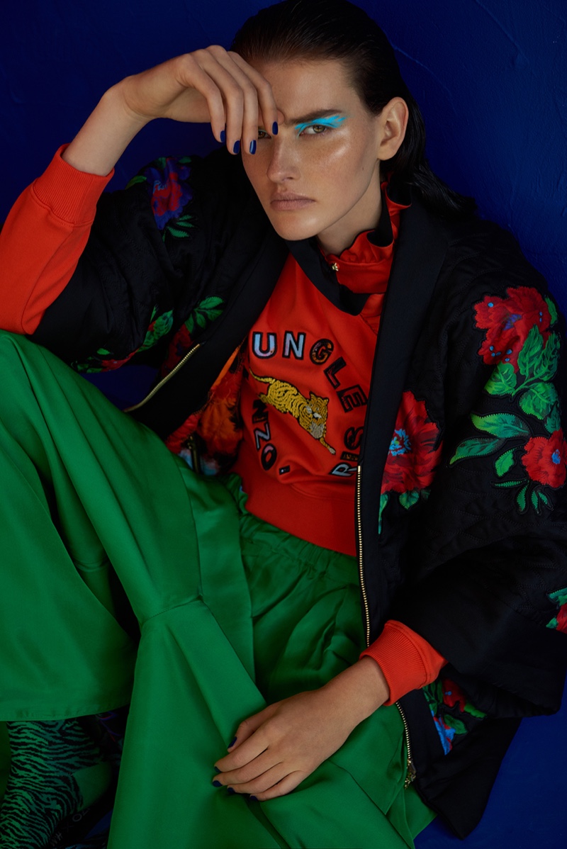 The Kenzo x H&M collaboration is spotlighted in Emma Magazine