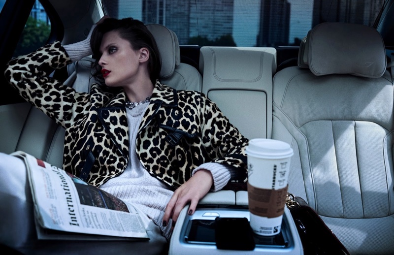 Elena Melnik stars in ELLE Spain's November issue