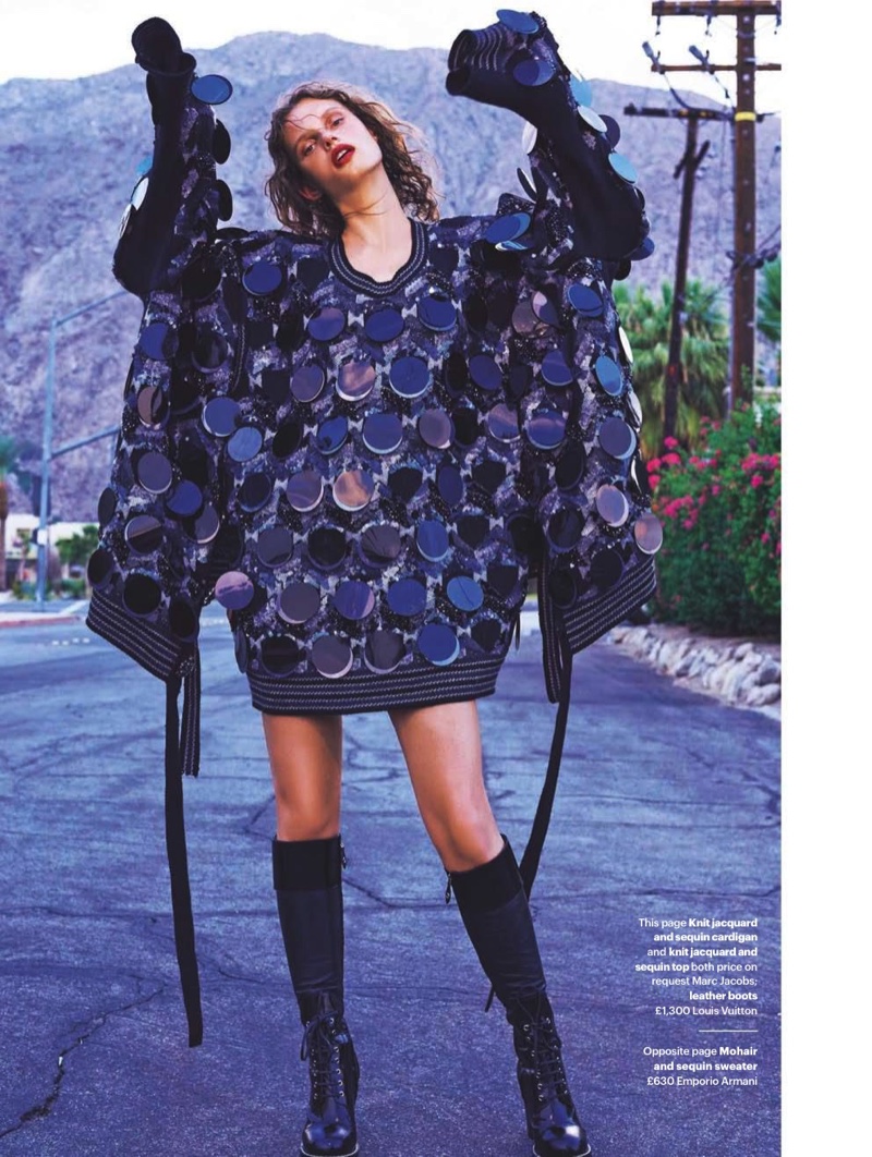 Giedre Dukauskaite stars in Glamour UK's December issue