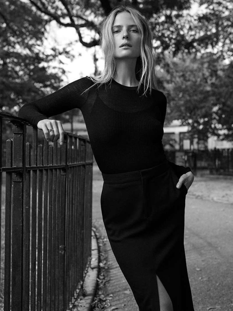 H&M Merino Wool Sweater and Wool-Blend Pencil Skirt