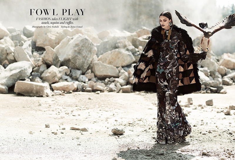 Lizzy Salt stars in FASHION Magazine's November issue