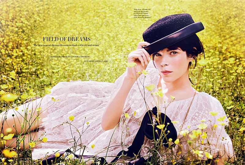 Meghan Collison stars in Harper's Bazaar UK's October issue