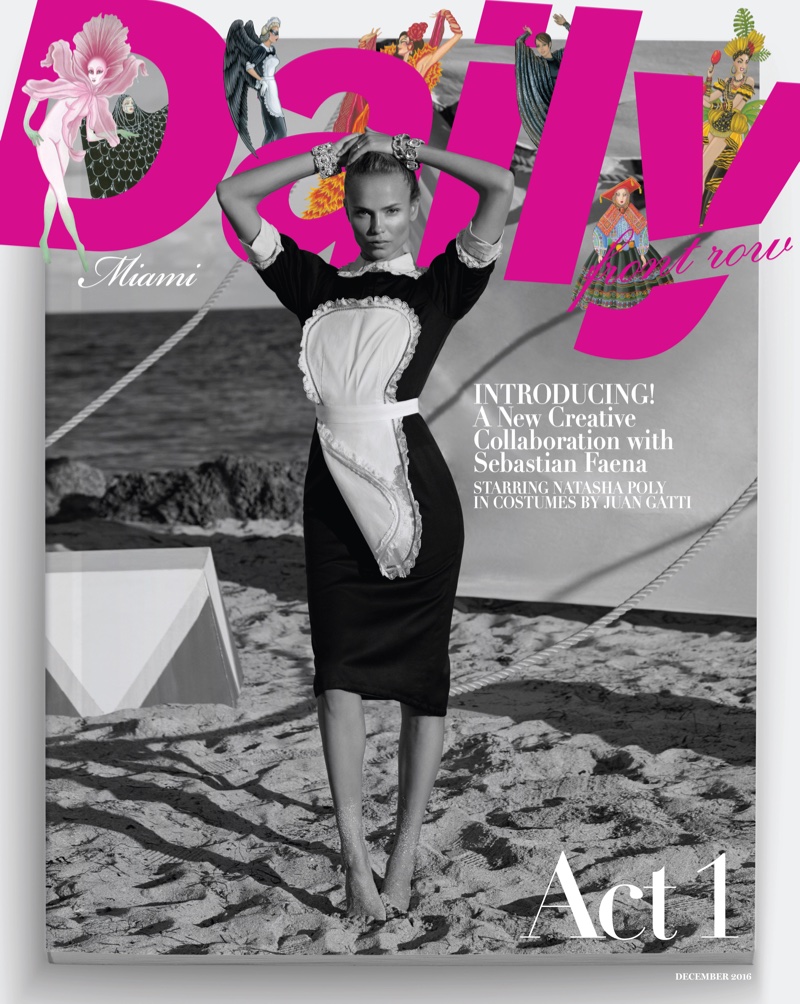 Natasha Poly on Daily Front Row Miami December 2016 Cover
