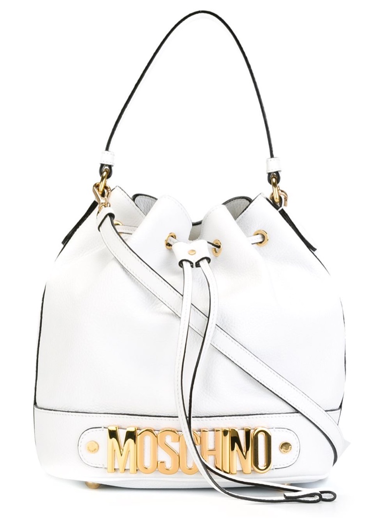 Moschino Logo Bucket Tote Bag