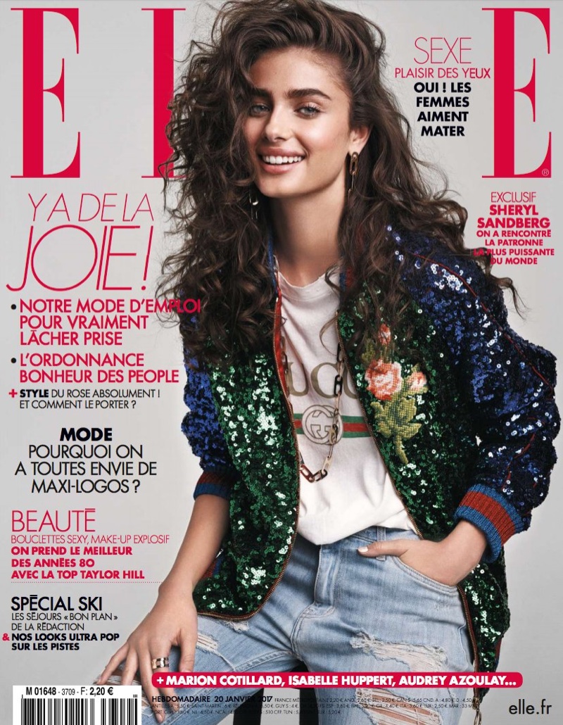 Taylor Hill on ELLE France January 20th, 2017 Cover