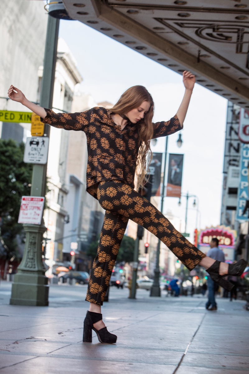 Free People The Abby Suit and Jeffery Campbell Infinity Heel Boot