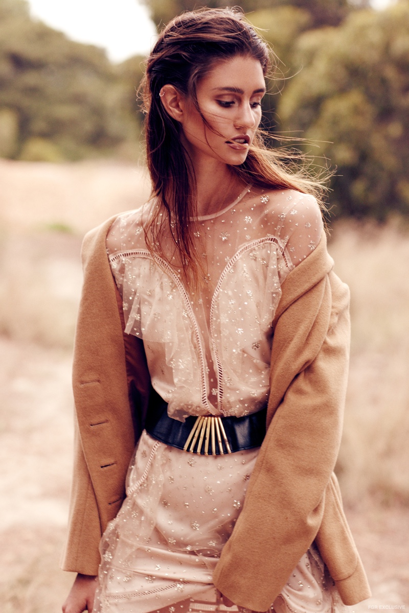 Alice McCall Dress, Valentino Blazer available at Cara Mia Vintage, Karl Lagerfeld Belt available at Cara Mia Vintage