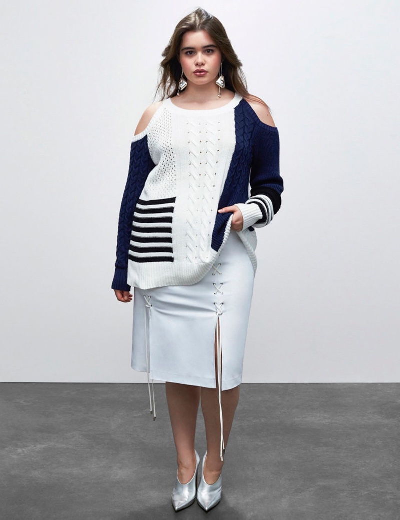 Prabal Gurung x Lane Bryant Cold Shoulder Sweater