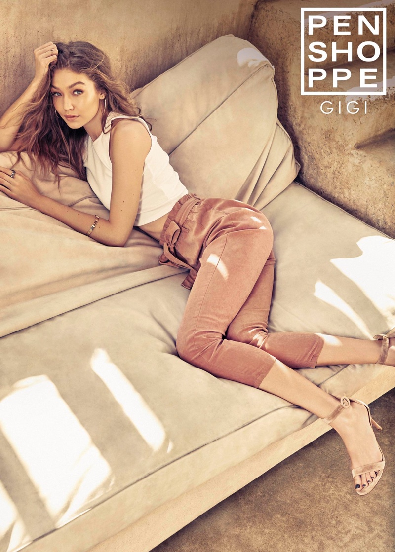 Model Gigi Hadid looks ready for summer in the new campaign from Penshoppe