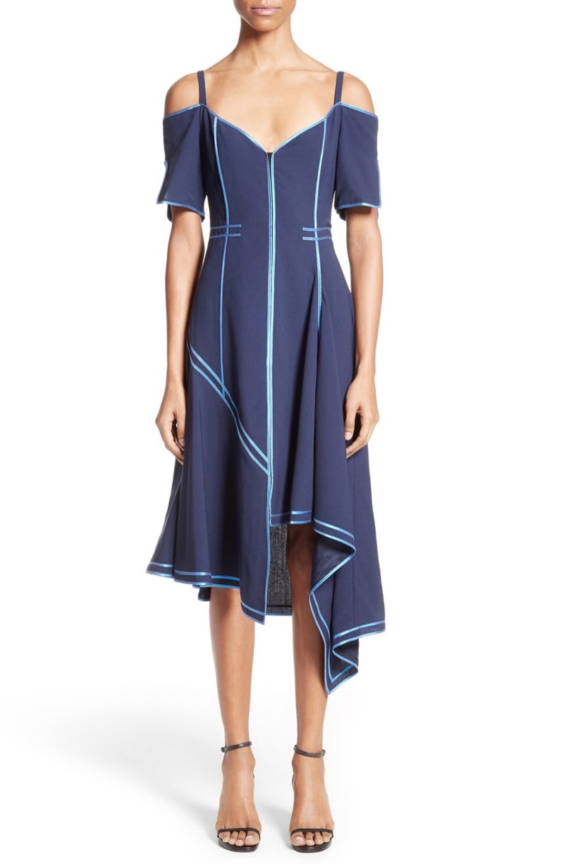 SHOP THE CAMPAIGN: Jason Wu Stretch Wool Mesh Day Dress with Decorative Binding $2,195, Available at Nordstrom.com.