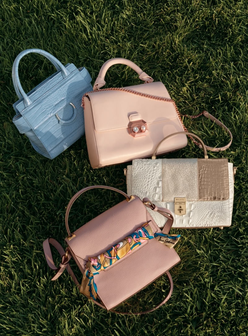 (Top Left) Sam Edelman Mini Chiara Faux Leather Satchel $148 (Top Right) Ted Baker London Leather Satchel $295 (Bottom Right) BRAHMIN Danielle Embossed Leather Satchel $295 (Bottom Left) Sam Edelman Mia Calfskin Satchel $198
