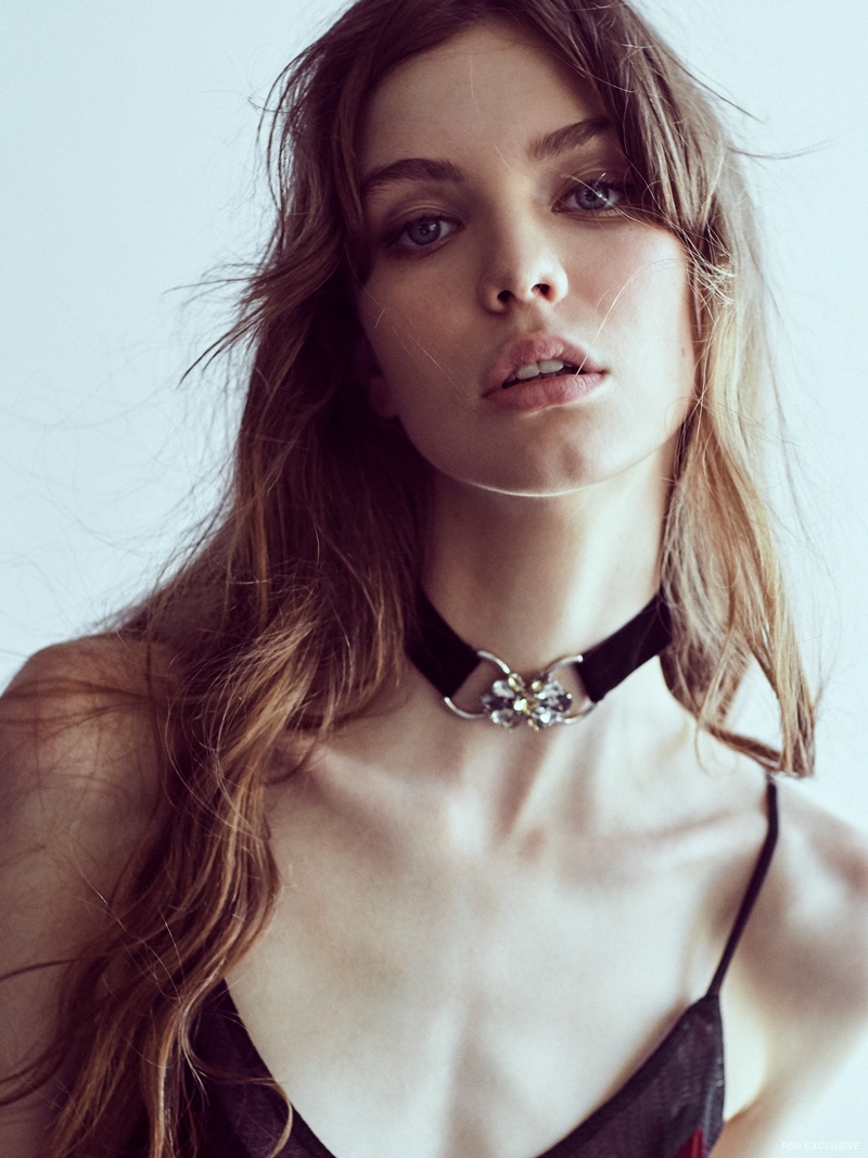 Cue Link and Jewel Choker and Trelise Cooper Dress