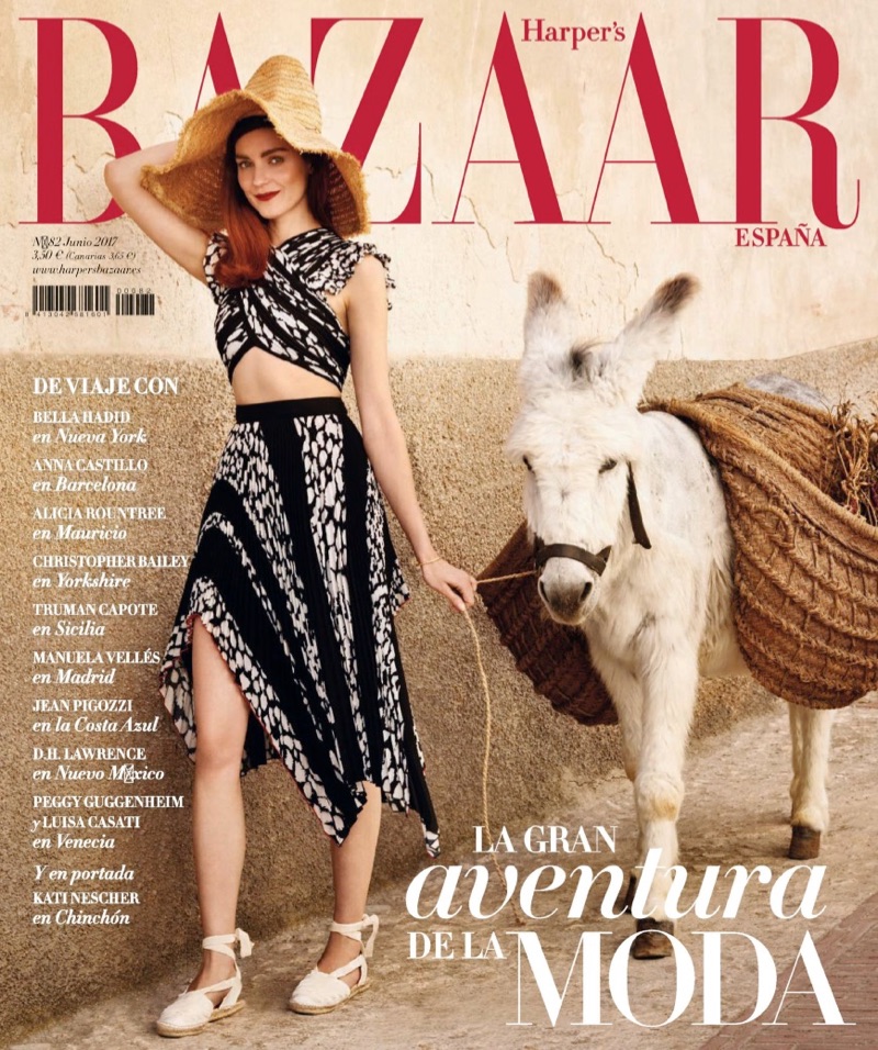 Kati Nescher on Harper's Bazaar Spain June 2017 Cover