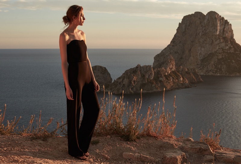 REISS Shanta Strapless Wide-Leg Jumpsuit $445