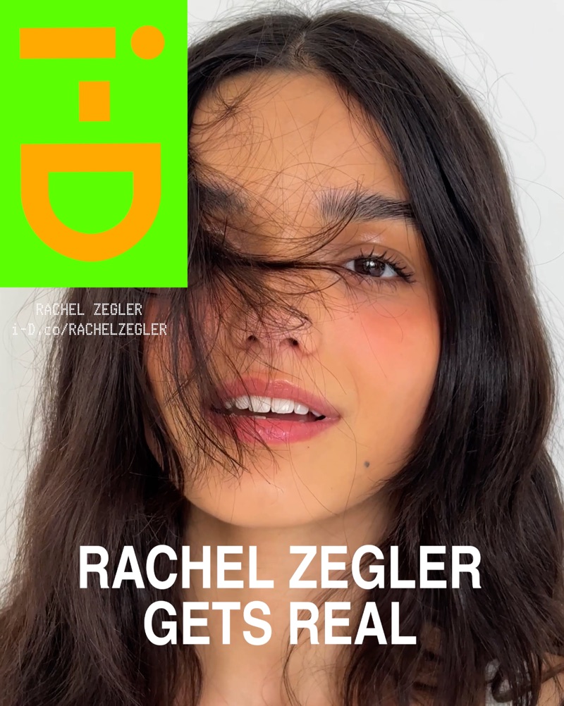 Rachel Zegler poses on i-D June 2025 cover.