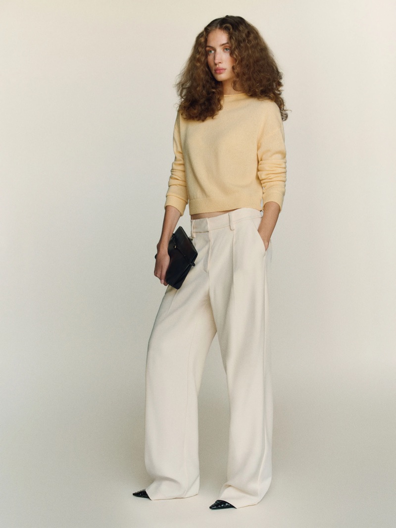Reformation Monique Cashmere Mockneck $178