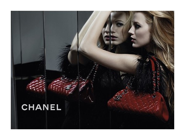 Blake Lively for Chanel Mademoiselle Handbag Campaign by Karl