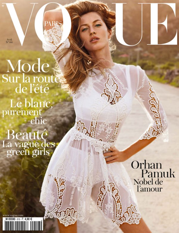Vogue Paris April 2011 Cover | Gisele Bundchen by Inez & Vinoodh