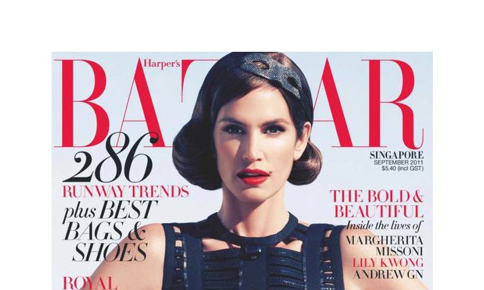 Cindy Crawford Covers Harper’s Bazaar Singapore September 2011