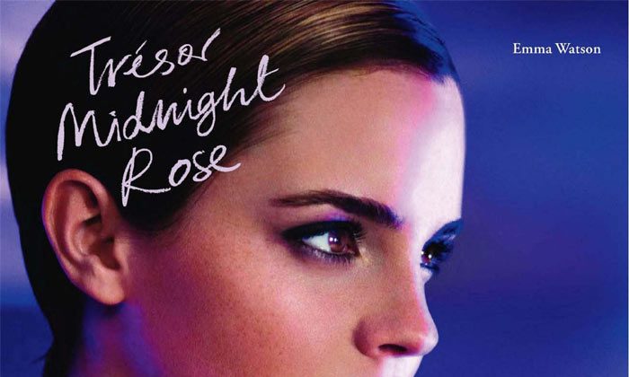 Emma Watson for Lancôme “Trésor Midnight Rose” Fragrance by Mario Testino