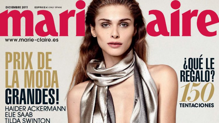 Elisa Sednaoui by Sergi Pons in Haider Ackermann for Marie Claire Spain December 2011