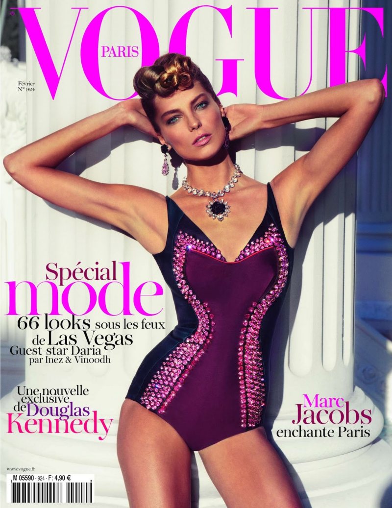 Vogue Paris February 2012 Cover | Daria Werbowy by Inez & Vinoodh